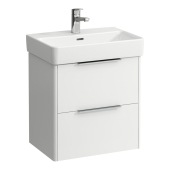 Spintelė praustuvui Laufen BASE 520x358x515 mm, su dviem stalčiais, praustuvui 818958, spalva- balta matinė 